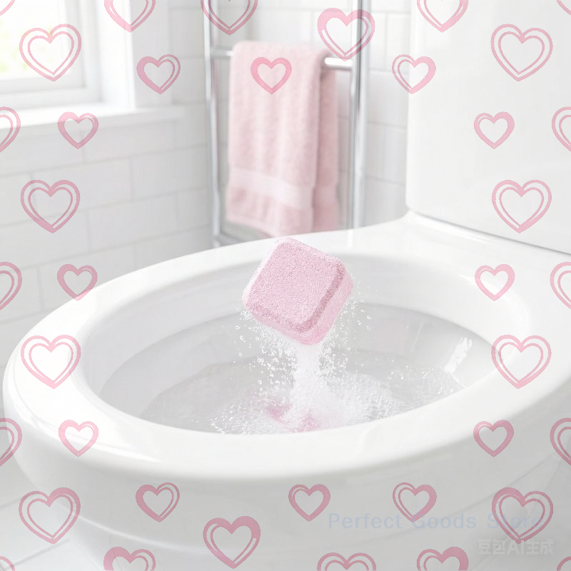 Home Bathroom Cleaning Solution - Toilet Bowl Cleaning Effervescent Tablets Automatic