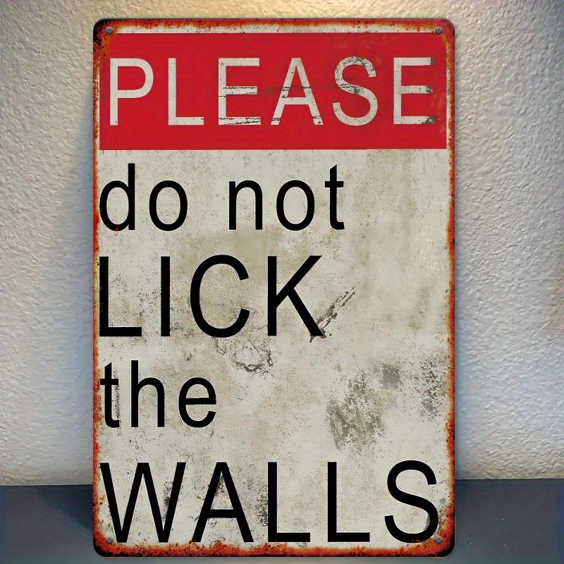 Home Bathroom Sign - Metal sign with 