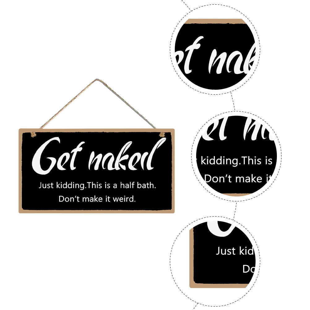 1Pcs Wooden Bathroom Wall Sign – Home Bathroom Sign recenzja i cena