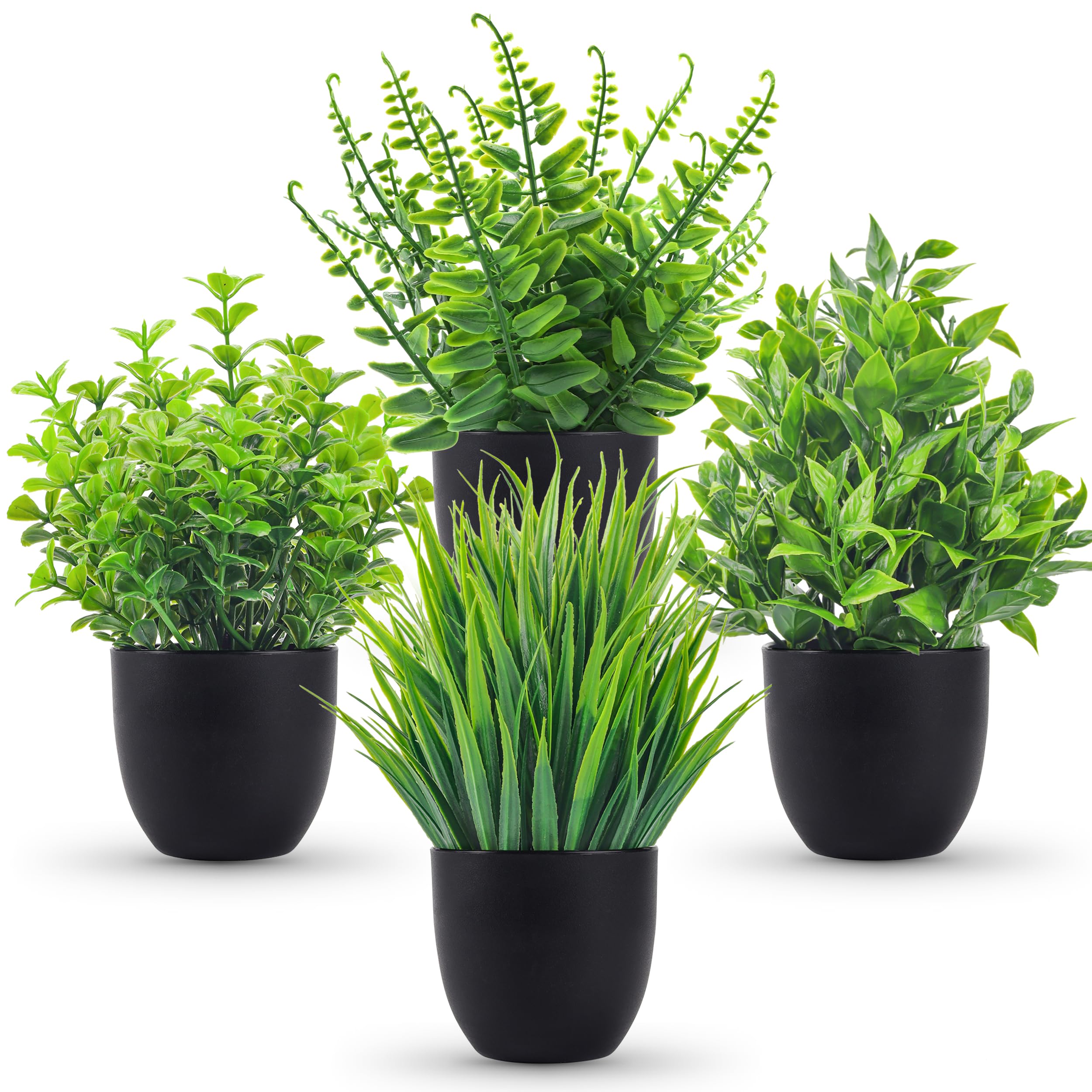 4 Packs Fake Plants Artificial – Home Bathroom Gadgets recenzja i cena