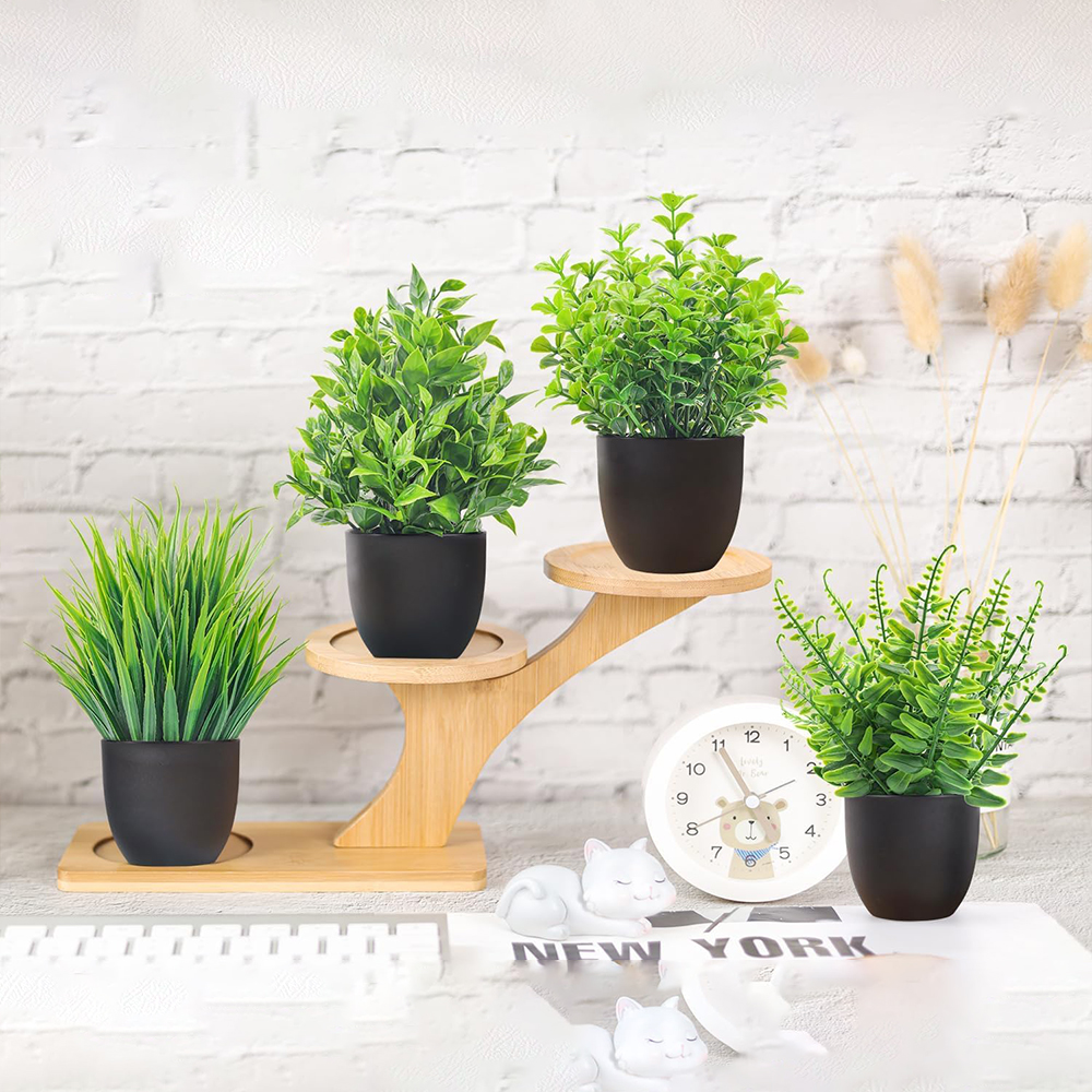 4 Packs Fake Plants Artificial – Home Bathroom Gadgets recenzja i cena