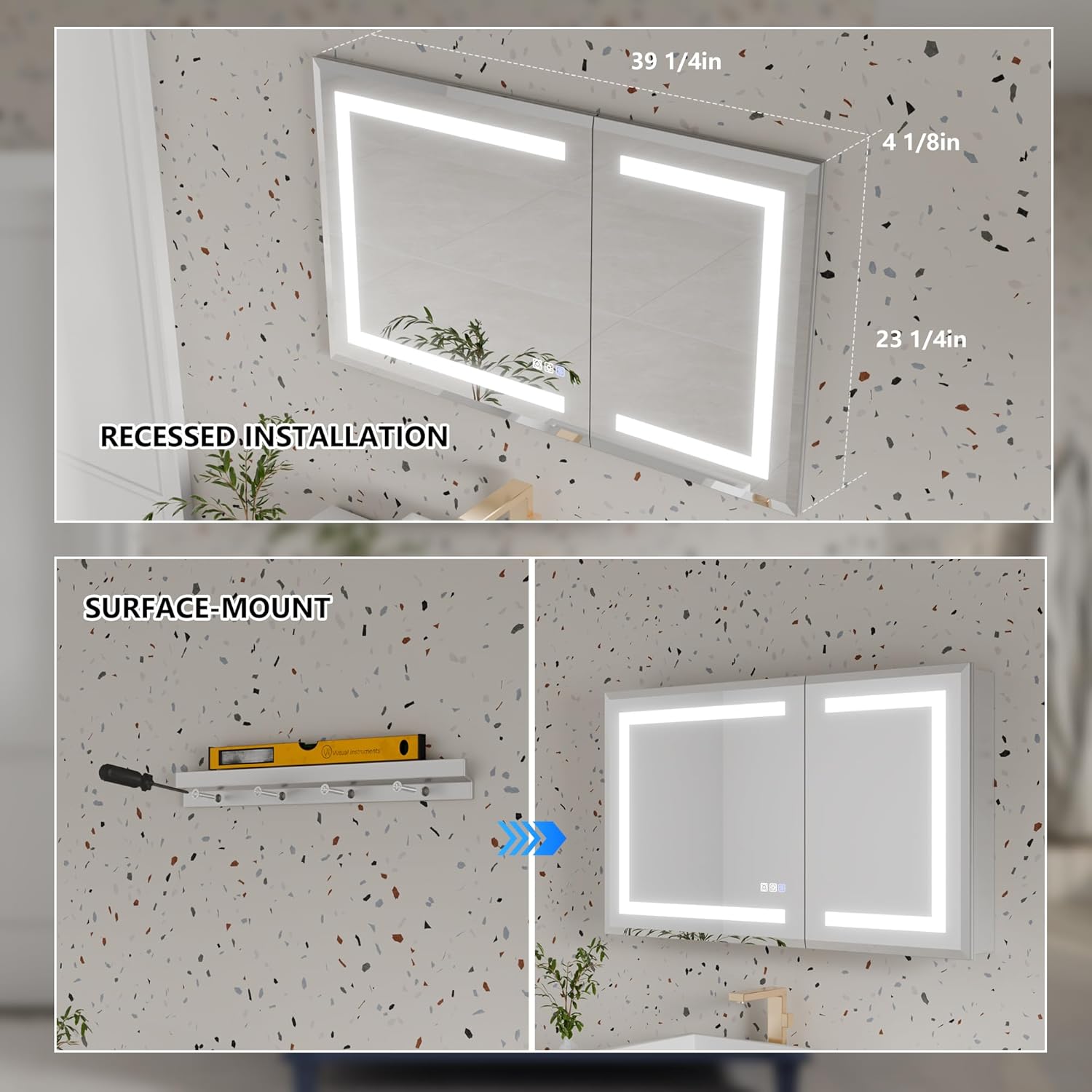 LED Bathroom Medicine Cabinet  – Home Bathroom Furniture recenzja i cena