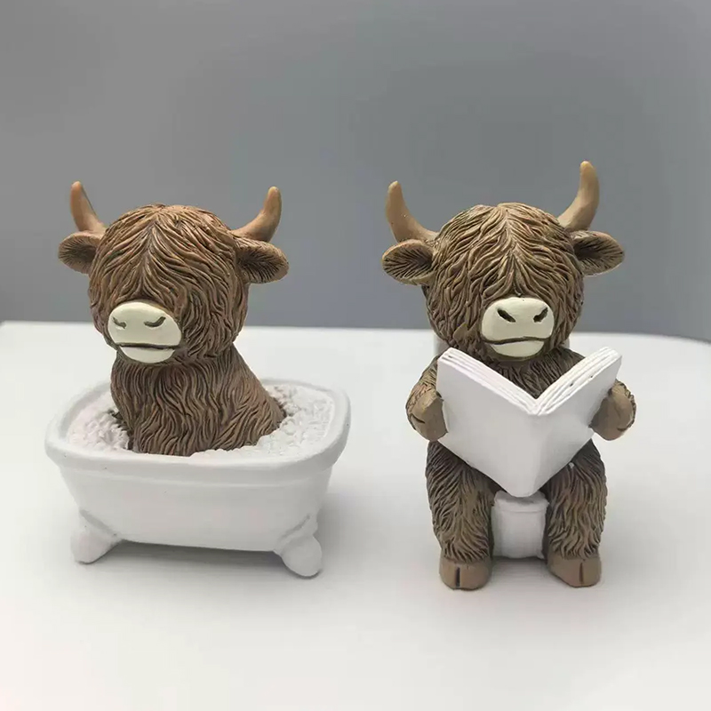 Cute Scottish Highland Cow Res – Jet Home Bathroom recenzja i cena