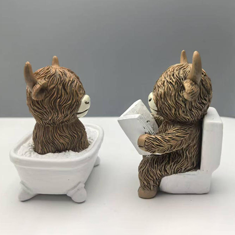 Cute Scottish Highland Cow Res – Jet Home Bathroom recenzja i cena