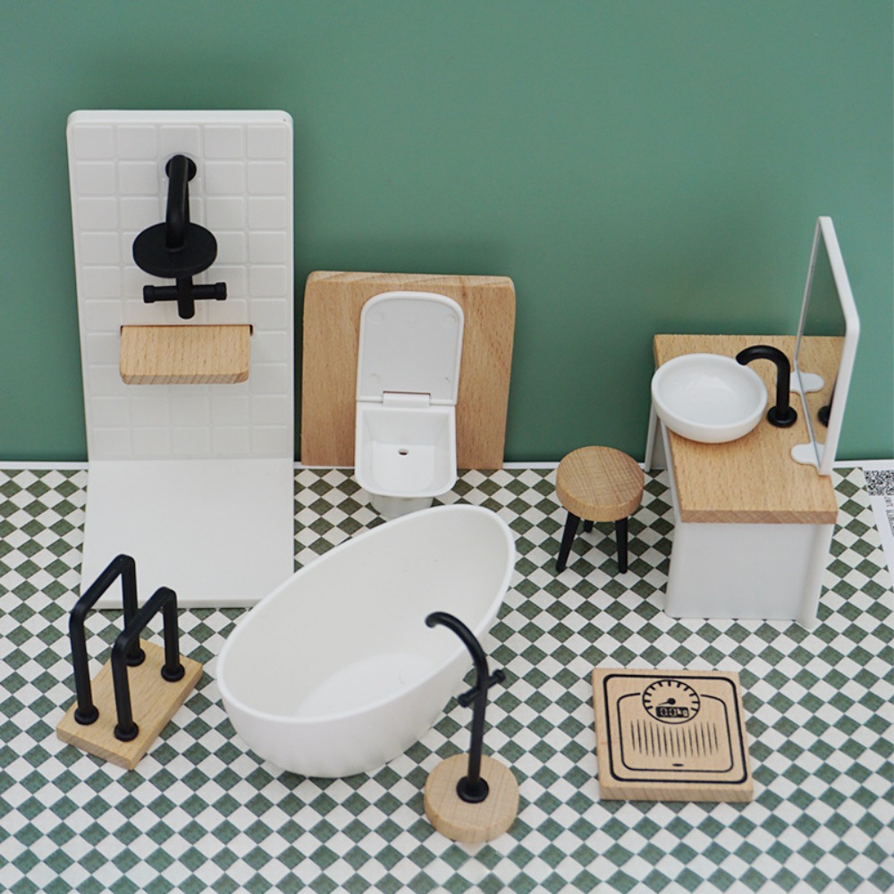 1:12 Dollhouse Simulation Bath – Home Bathroom Furniture recenzja i cena