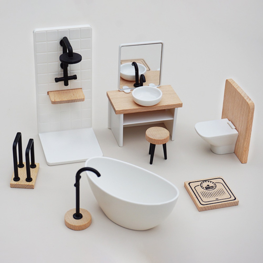 1:12 Dollhouse Simulation Bath – Home Bathroom Furniture recenzja i cena