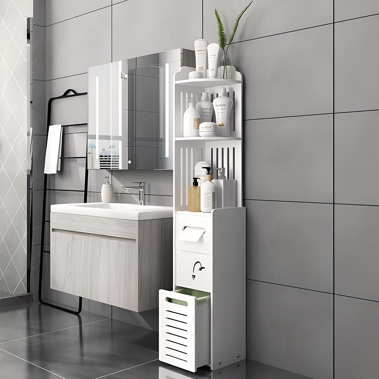 Space-Saving Bathroom Cabinet, – Home Bathroom Organizer recenzja i cena