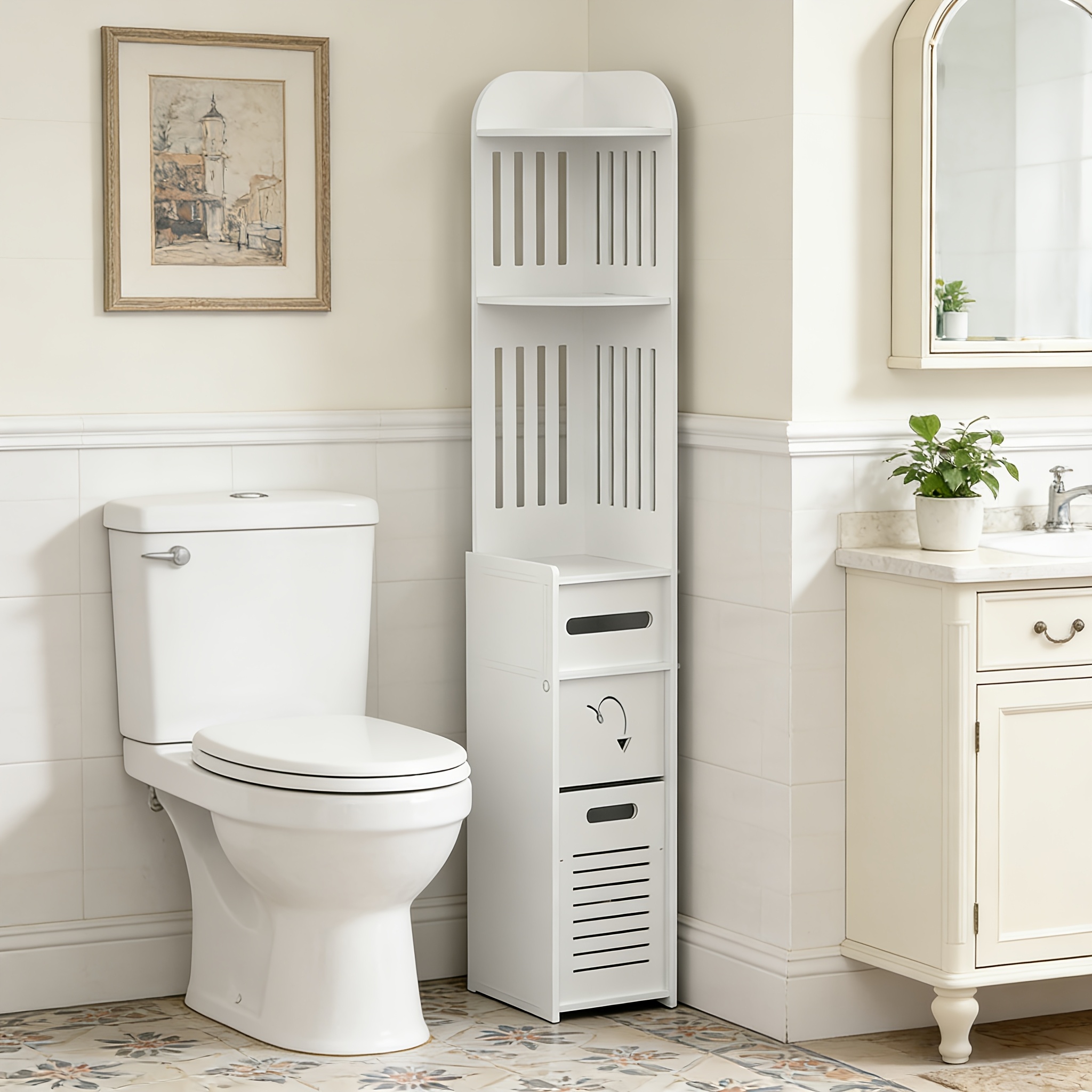 Space-Saving Bathroom Cabinet, – Home Bathroom Organizer recenzja i cena