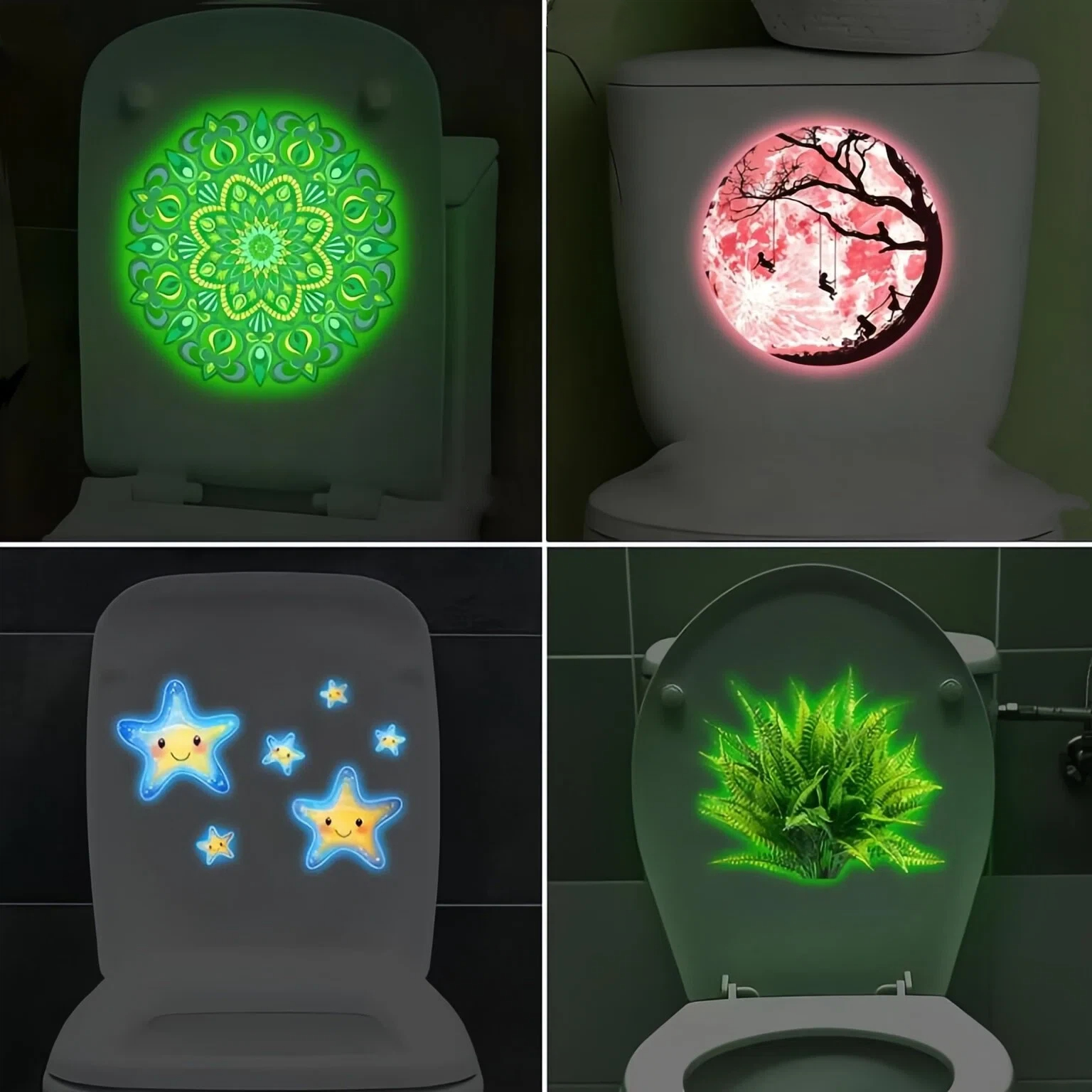 Glow in the Dark Mandala Toile – Jet Home Bathroom recenzja i cena