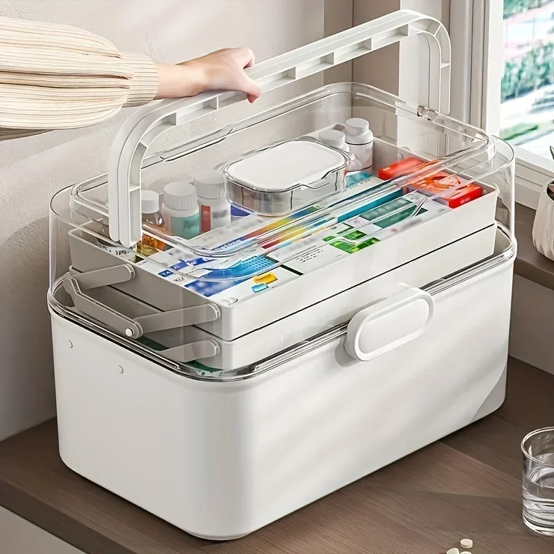 Large Capacity Clear Lid Medic – Home Bathroom Organizer recenzja i cena
