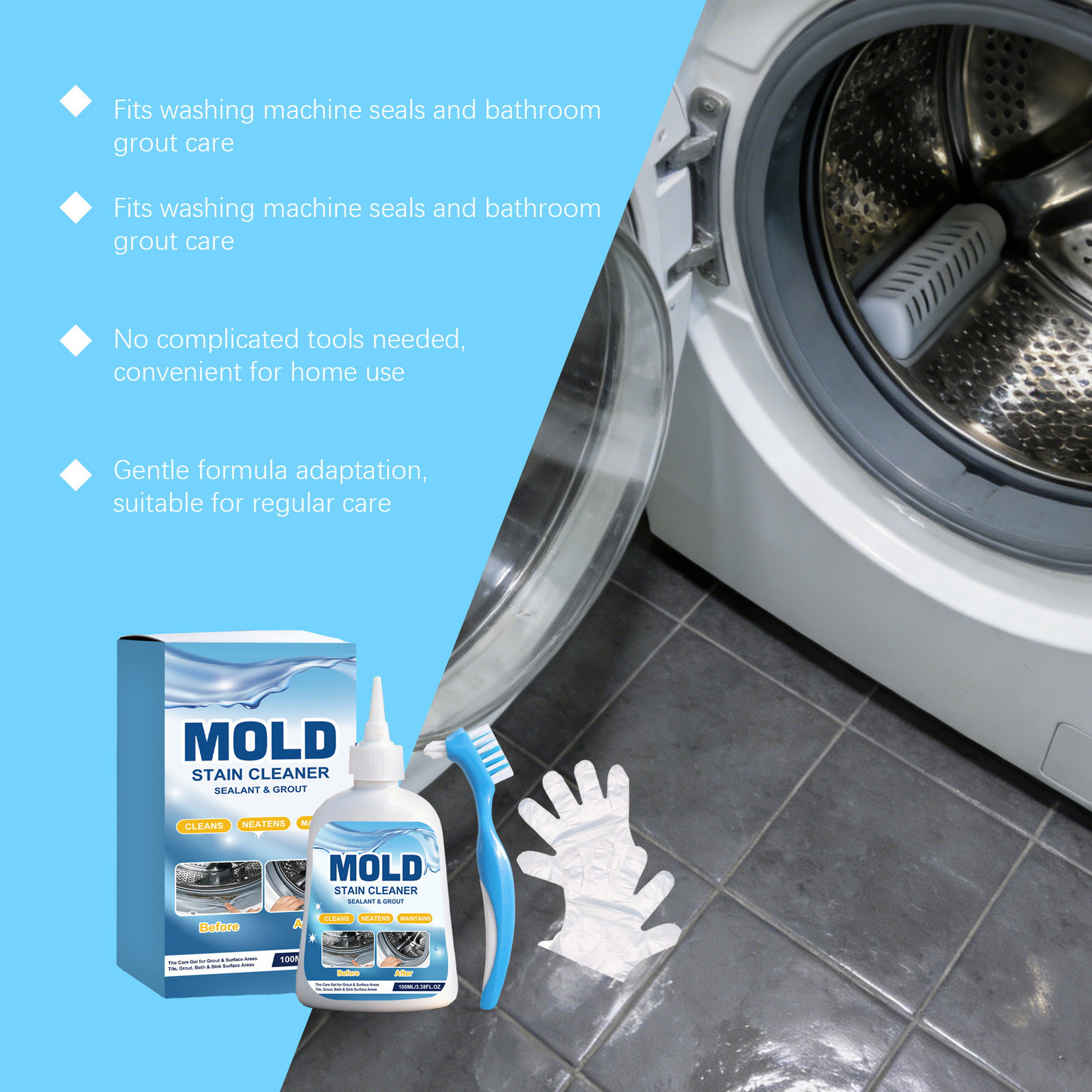 Mold Removing Gel For Bathroom – Home Bathroom Cleaning Solution recenzja i cena