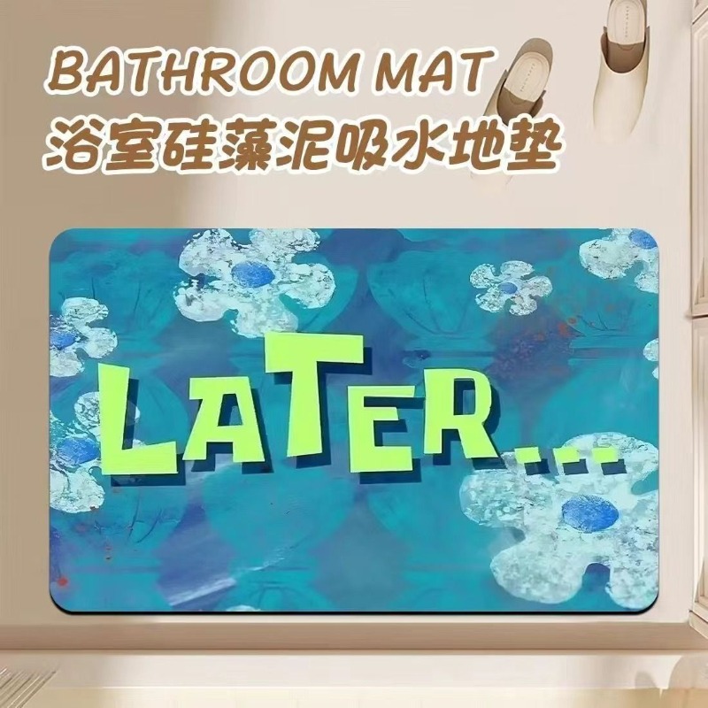 Anime Cartoon Diatom Mud Bathr – Home Goods Bathroom Accessories recenzja i cena