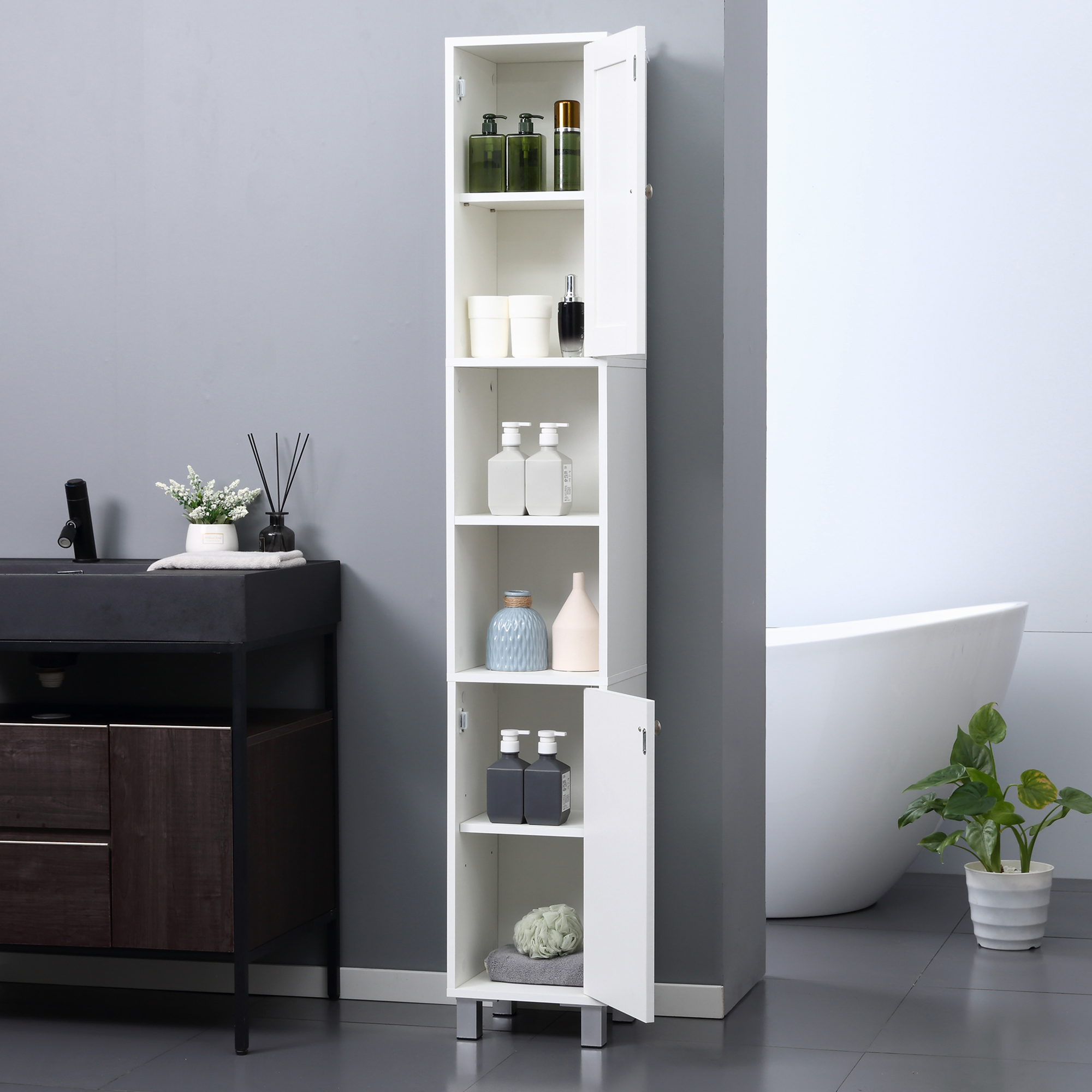 Kleankin Tall Bathroom Storage – Home Bathroom Furniture recenzja i cena