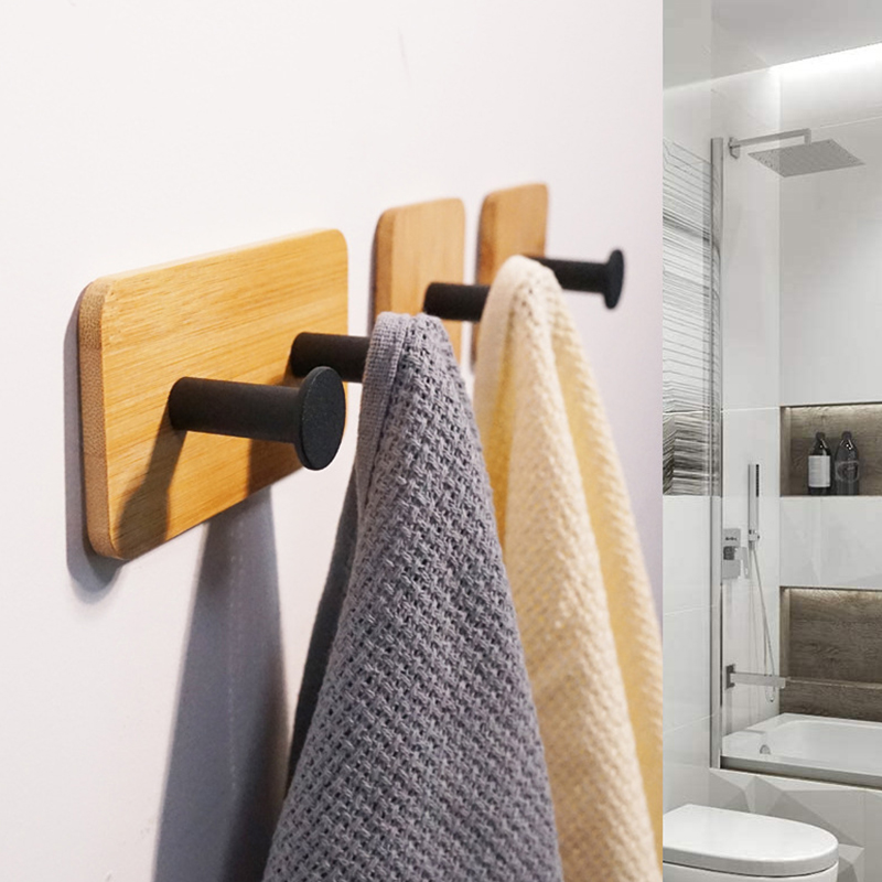 1Pcs Bamboo Wood Hook Wall Clo – Home Bathroom Gadgets recenzja i cena
