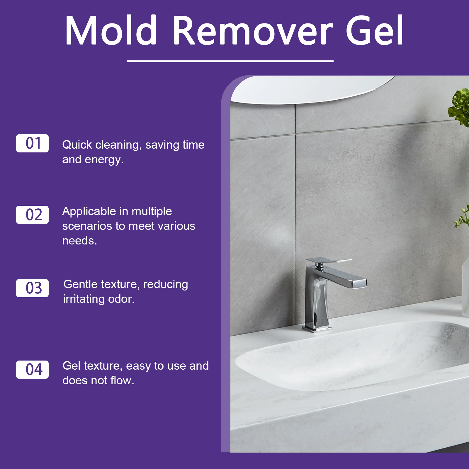 Anti-Mold Remover Gel Fast Act – Home Bathroom Cleaning Solution recenzja i cena