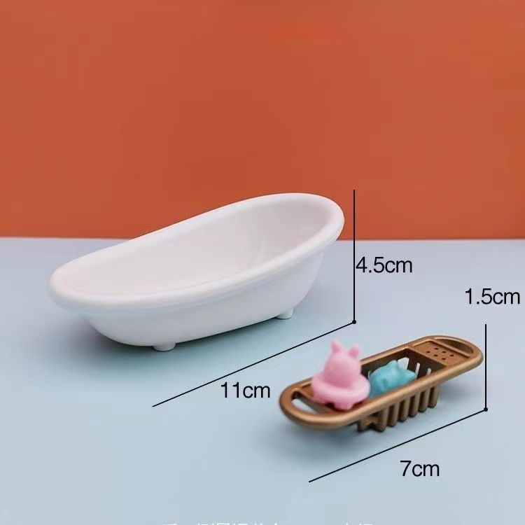 Dollhouse Miniature Gift box p – Home Bathroom Furniture recenzja i cena