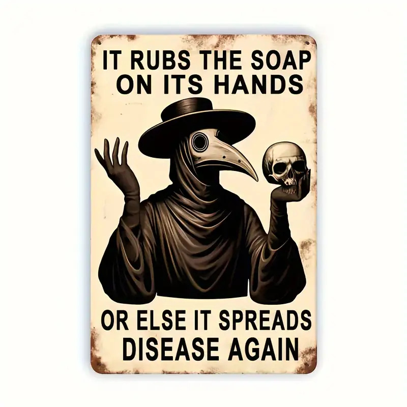 Vintage Hand Washing Reminder, – Home Bathroom Furniture recenzja i cena