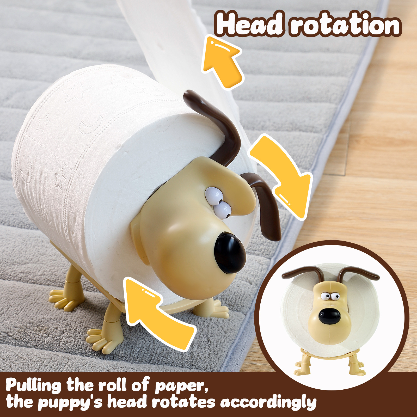 Puppy Toilet Holder Home Decor – Home Goods Bathroom Accessories recenzja i cena
