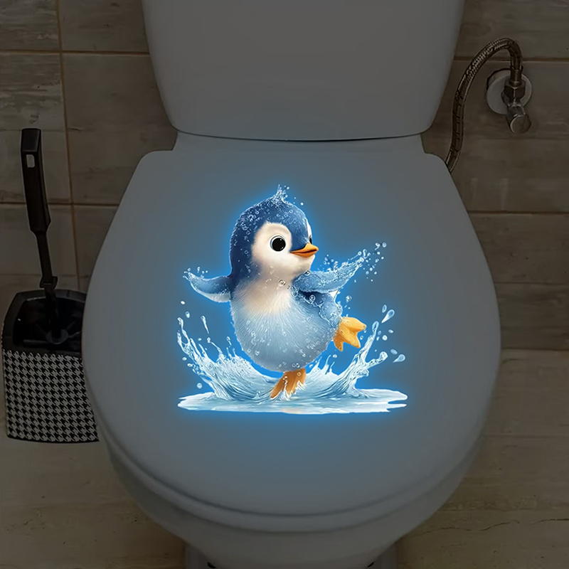 Glow-in-the-Dark Penguin Toile – Jet Home Bathroom recenzja i cena