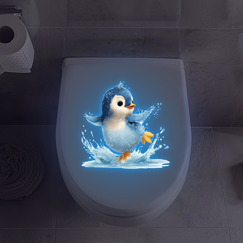 Glow-in-the-Dark Penguin Toile – Jet Home Bathroom recenzja i cena