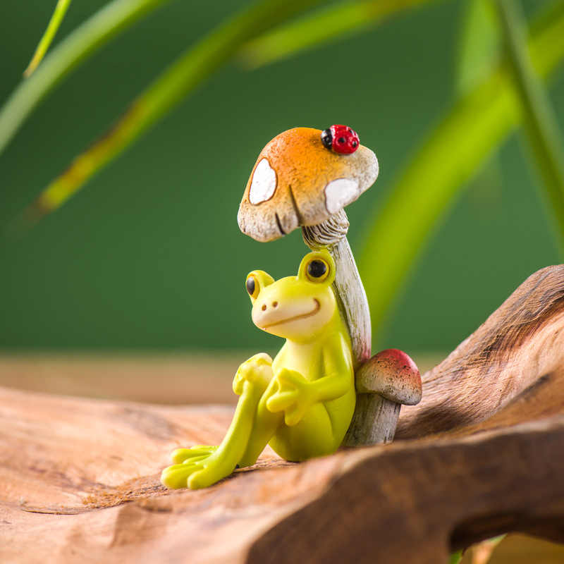 Resin Funny Frog Figurines For – Jet Home Bathroom recenzja i cena