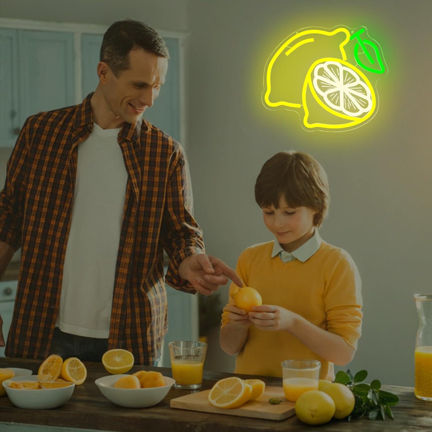 Lemon Neon Sign Dimmable LED L – Home Bathroom recenzja i cena
