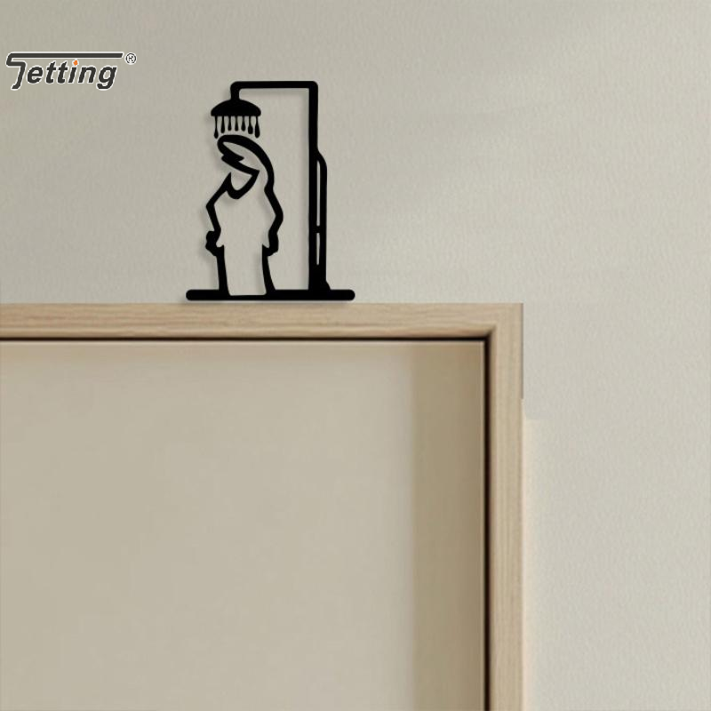 Black Shower Figure Wall Decor – Jet Home Bathroom recenzja i cena