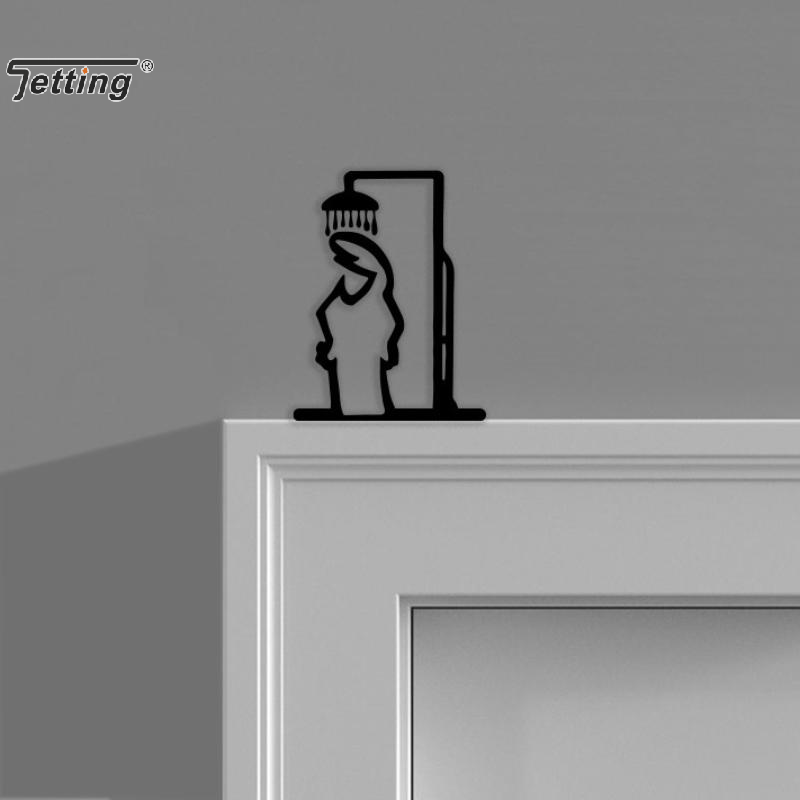 Black Shower Figure Wall Decor – Jet Home Bathroom recenzja i cena