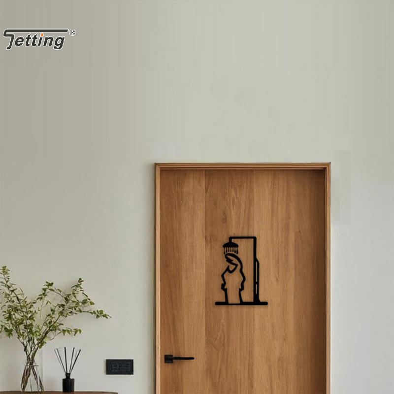 Black Shower Figure Wall Decor – Jet Home Bathroom recenzja i cena