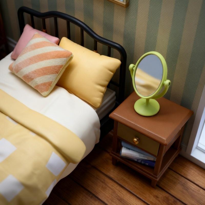 1Pcs Miniature Retro Mirror Dr – Home Bathroom Furniture recenzja i cena