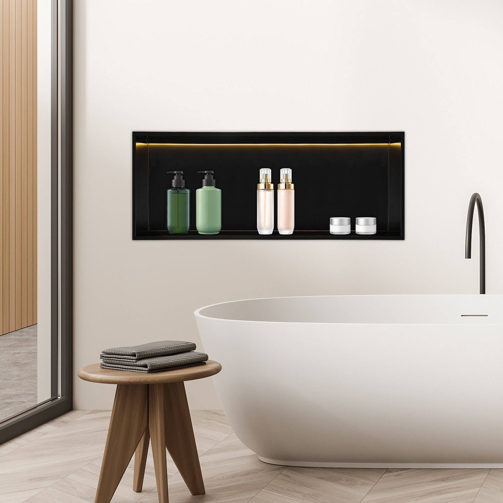 Space‑Saving Recessed Mount Ba – Home Bathroom Cleaning Solution recenzja i cena