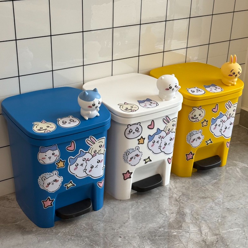 Kawaii Chiikawa Trash Can Foot – Home Goods Bathroom Accessories recenzja i cena