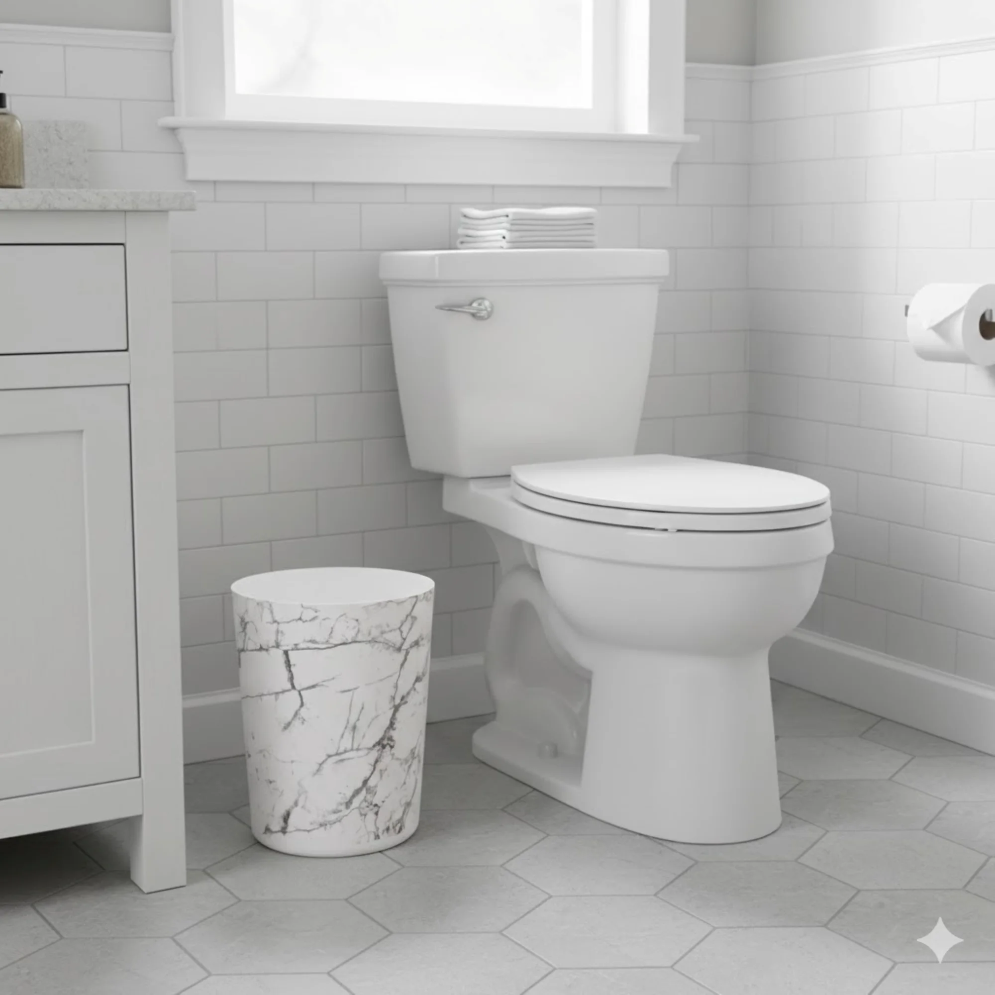5-Gallon Bathroom Trash Can, S – Home Bathroom Cleaning Solution recenzja i cena