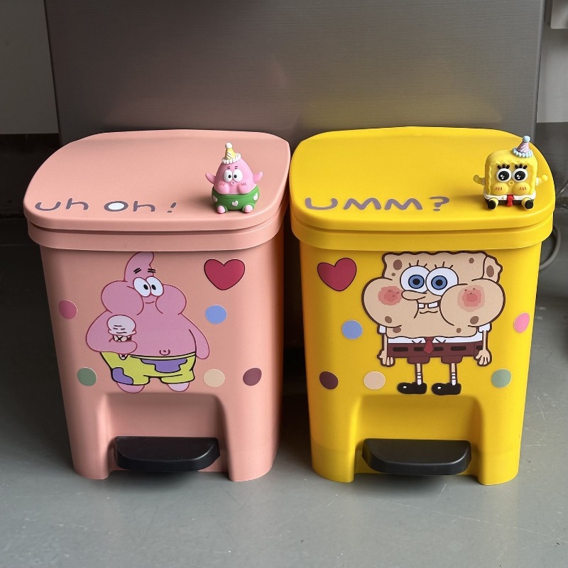 Cute Patrick Star Pedal Trash  – Home Goods Bathroom Accessories recenzja i cena