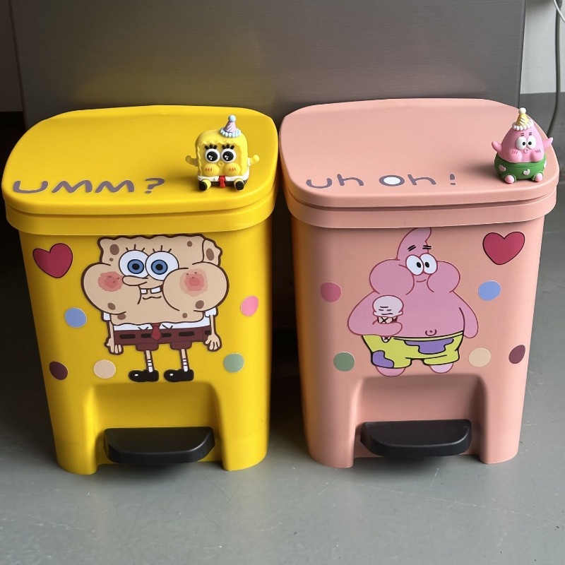 Cute Patrick Star Pedal Trash  – Home Goods Bathroom Accessories recenzja i cena