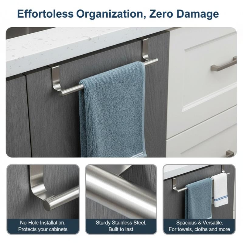 Towel Robe Rack Stainless Stee – Jet Home Bathroom recenzja i cena