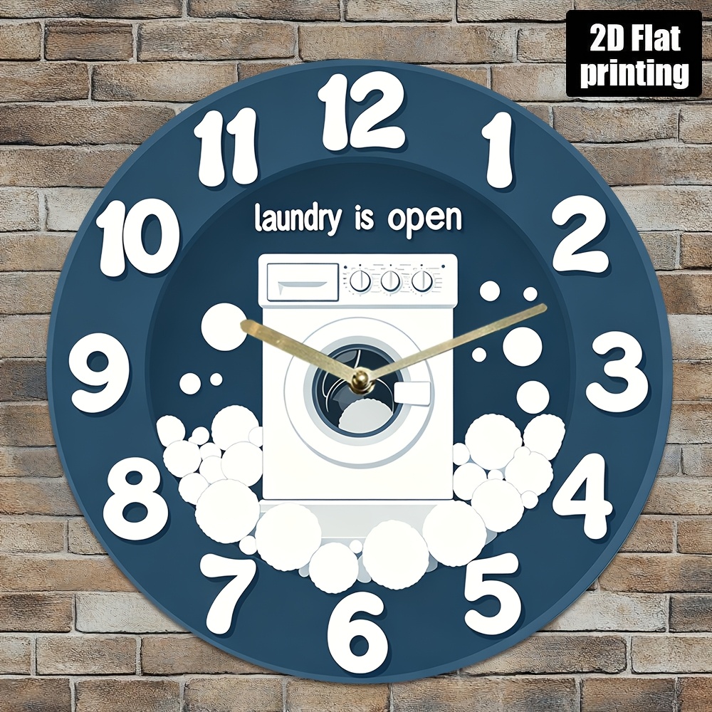 1pc Noiseless Hanging Clock, w – Home Bathroom recenzja i cena