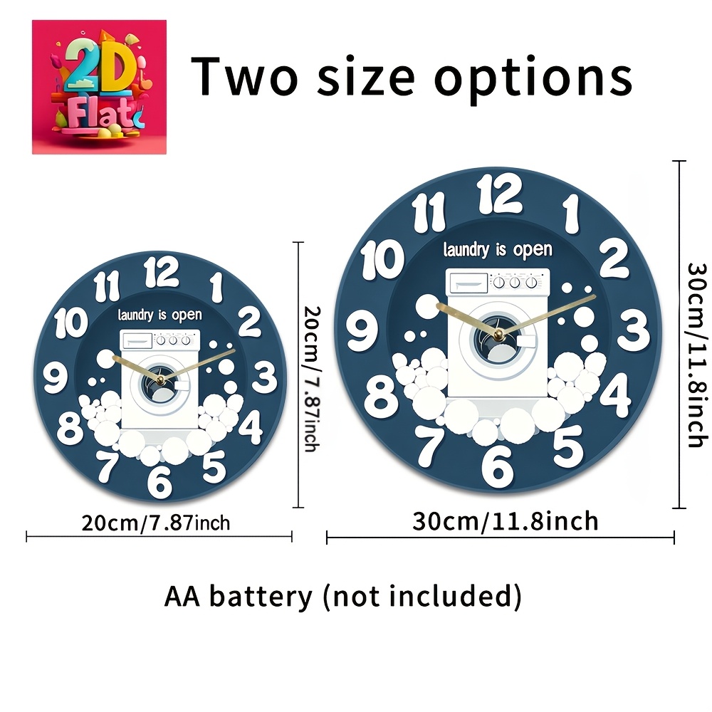1pc Noiseless Hanging Clock, w – Home Bathroom recenzja i cena