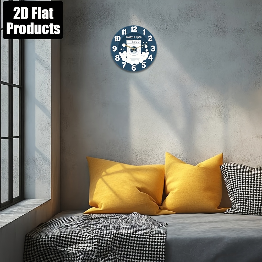 1pc Noiseless Hanging Clock, w – Home Bathroom recenzja i cena