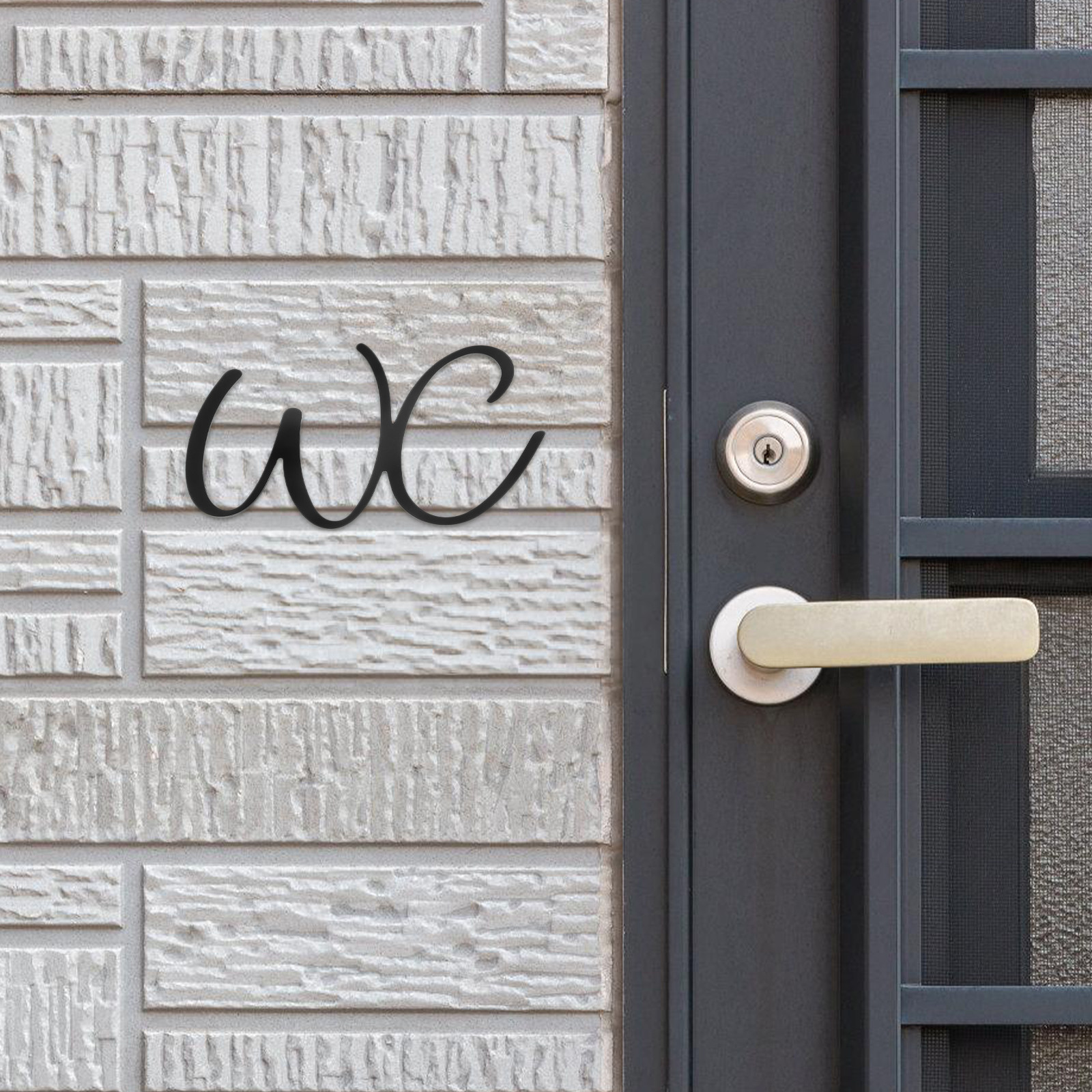 Bathroom Sign Toilet Door Iron – Home Bathroom Sign recenzja i cena