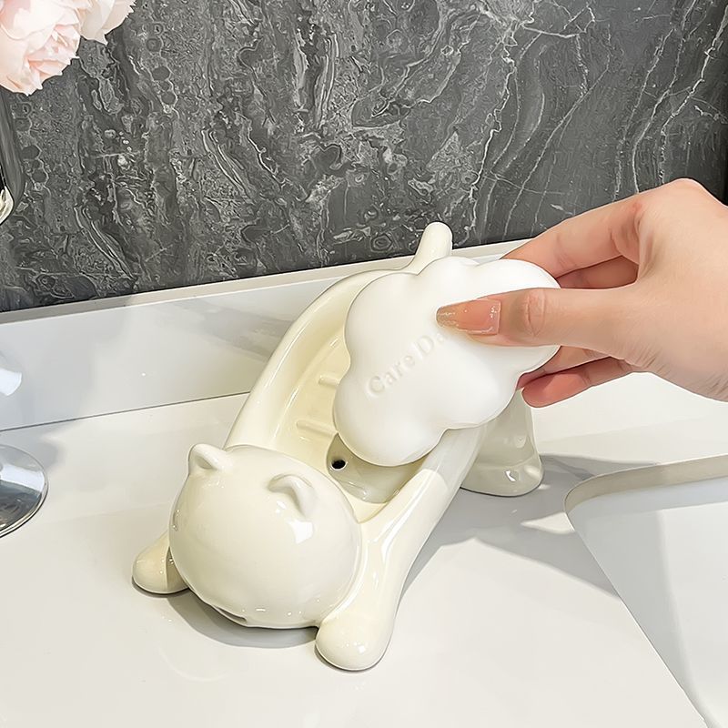 Cute Cat Drain Soap Holder Con – Home Bathroom Gadgets recenzja i cena