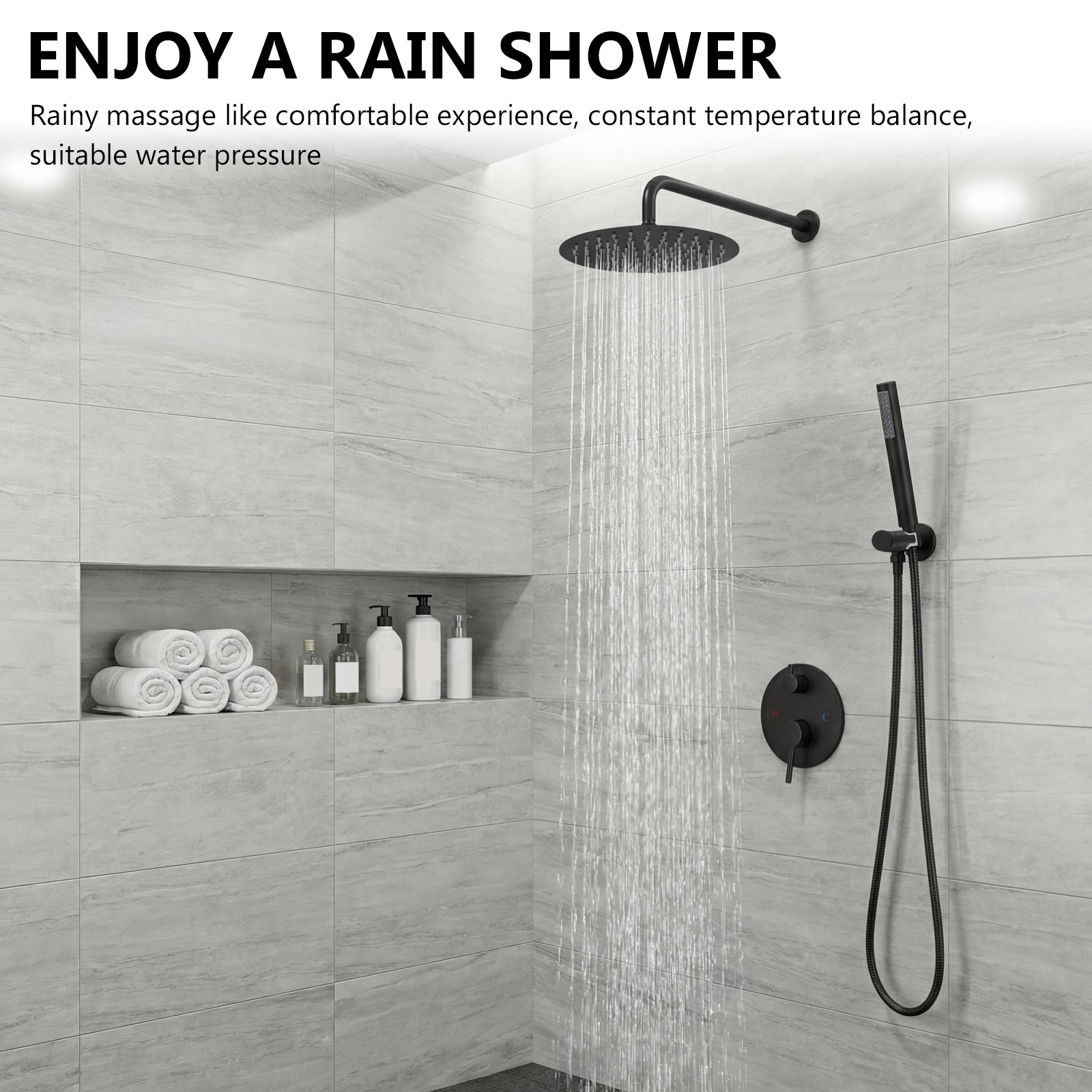 Ceiling Rainfall Shower Head S – Home Bathroom recenzja i cena
