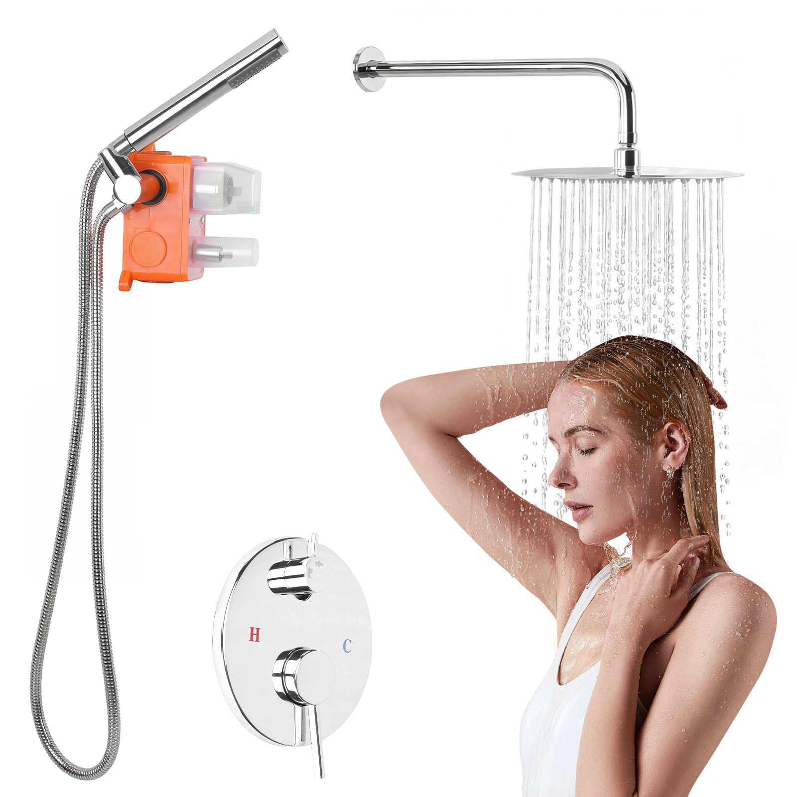 Ceiling Rainfall Shower Head S – Home Bathroom recenzja i cena