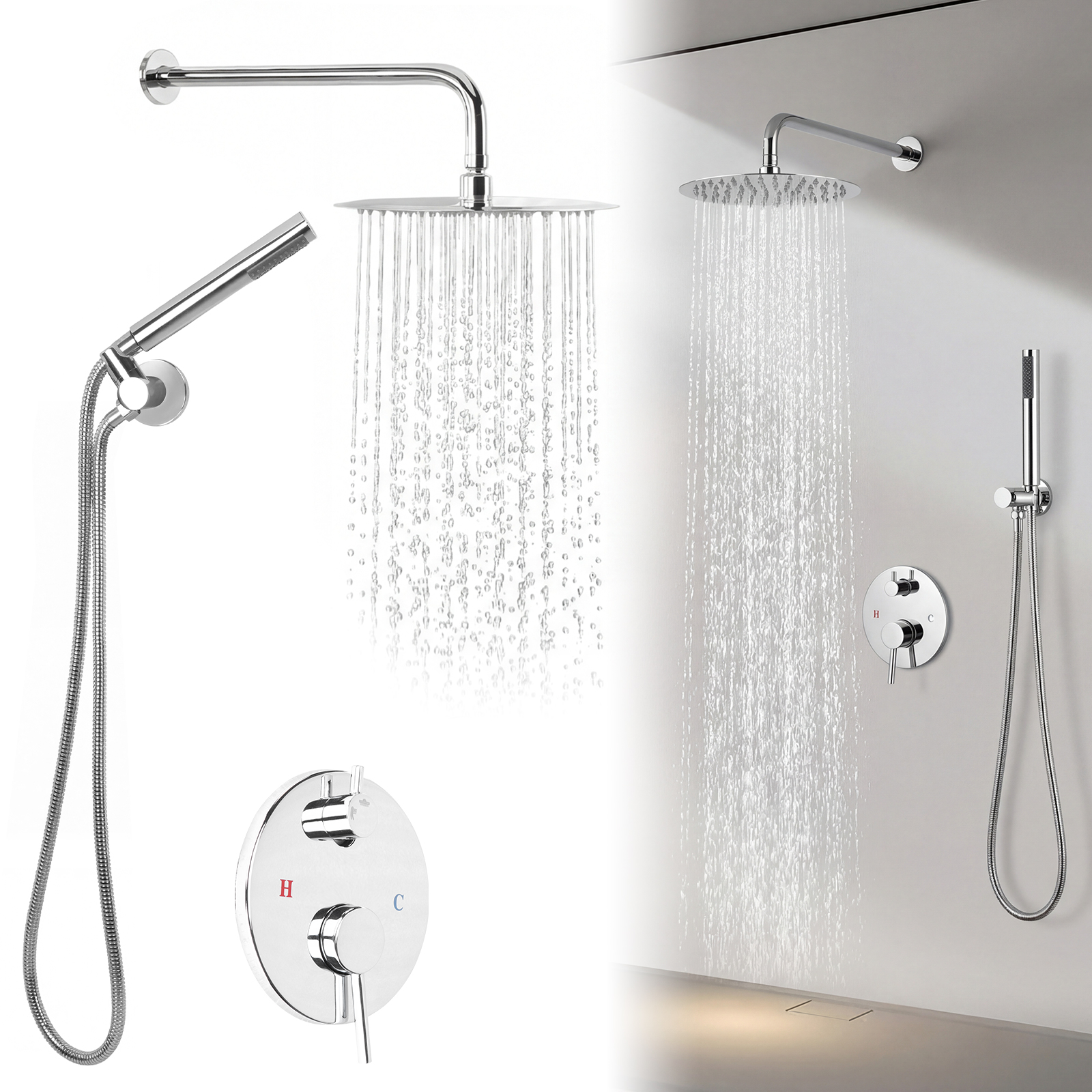 Ceiling Rainfall Shower Head S – Home Bathroom recenzja i cena