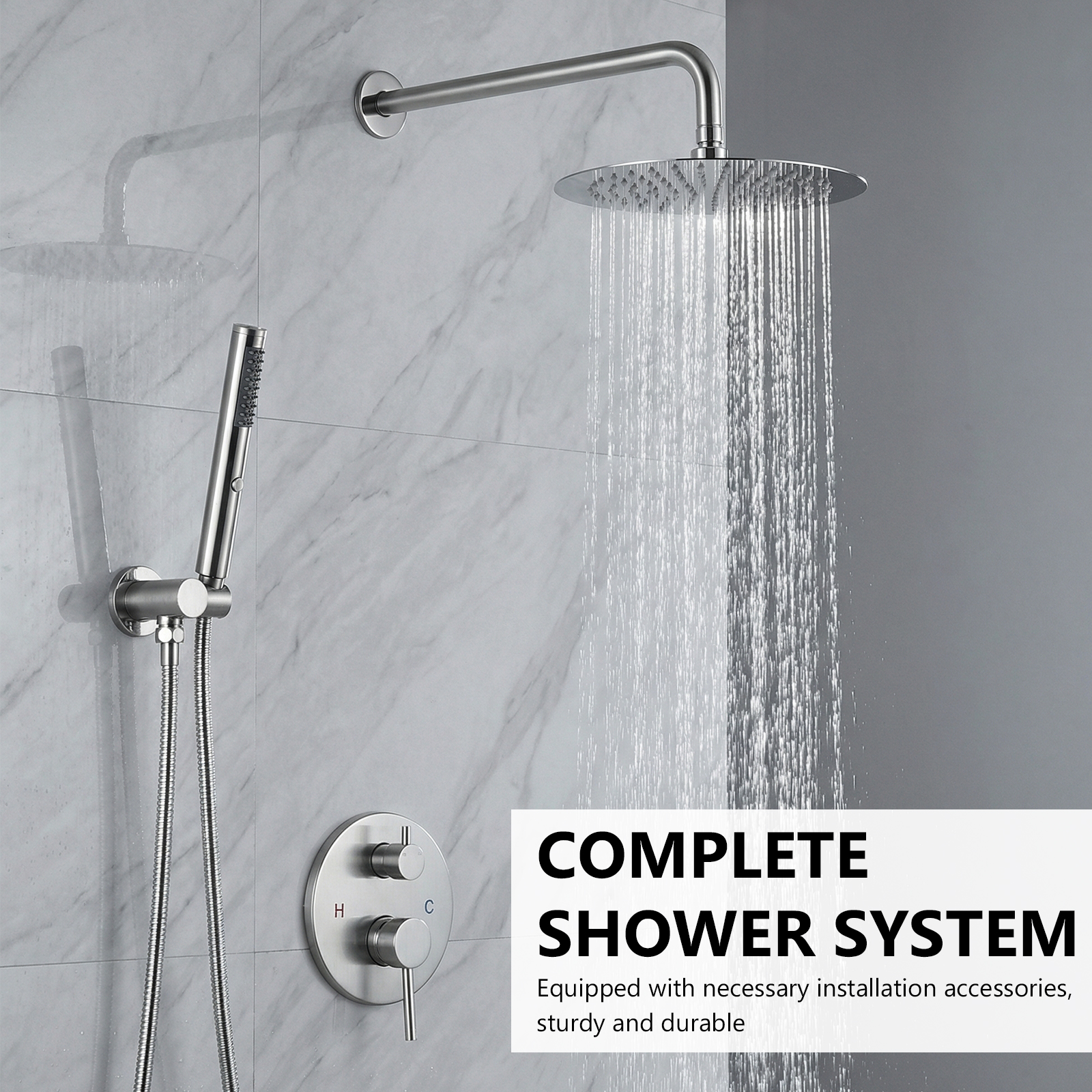 Ceiling Rainfall Shower Head S – Home Bathroom recenzja i cena