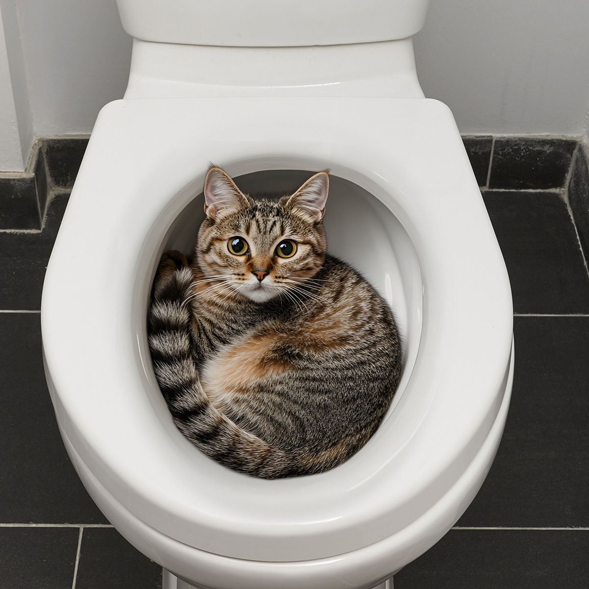 3D Funny Cat Toilet Sticker Ba – Home Bathroom Gadgets recenzja i cena