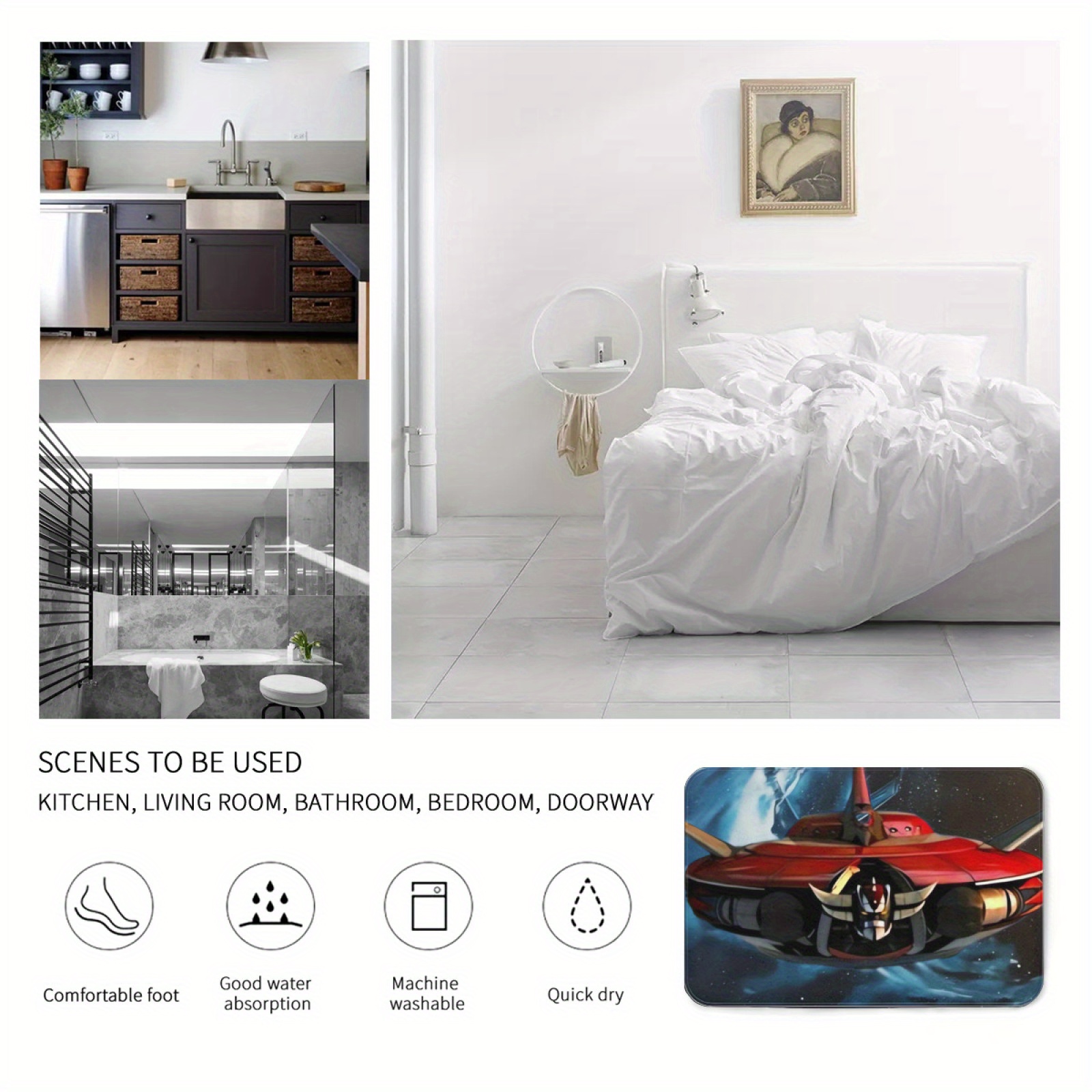 Ufo Robot Goldrake Modern Flan – Home Bathroom Dimensions recenzja i cena