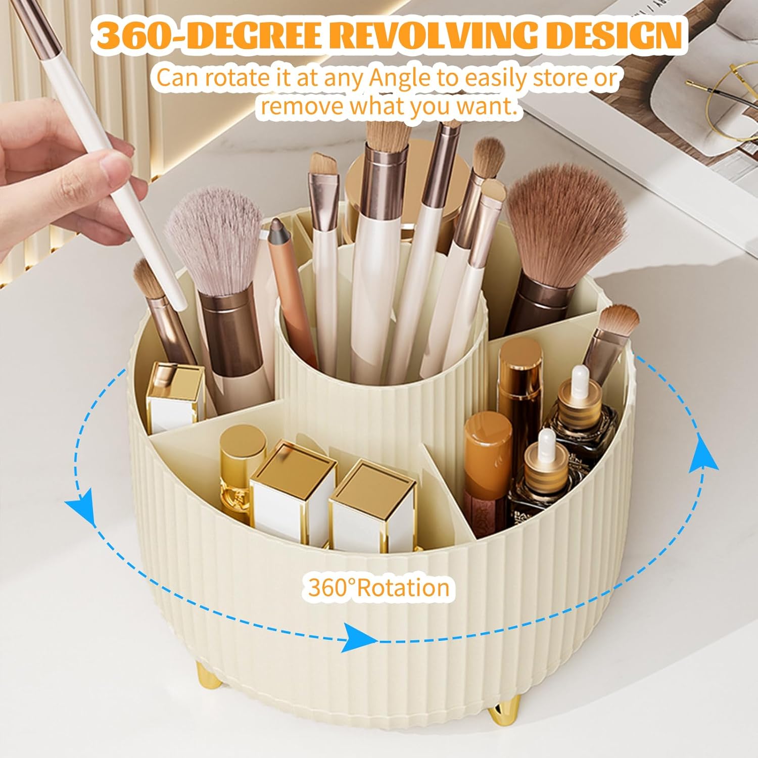 360° Rotating Makeup Cosmetic  – Home Bathroom Organizer recenzja i cena