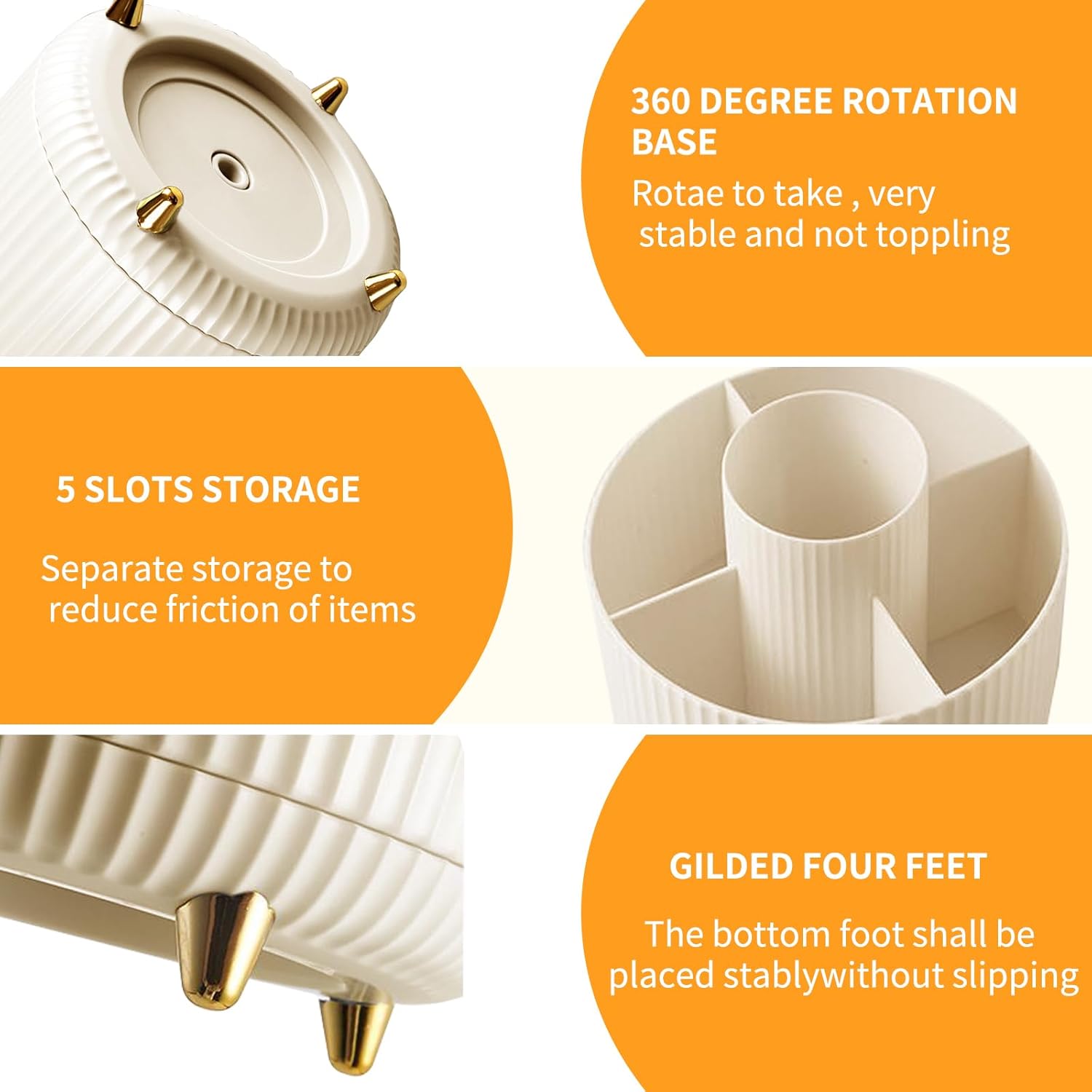 360° Rotating Makeup Cosmetic  – Home Bathroom Organizer recenzja i cena