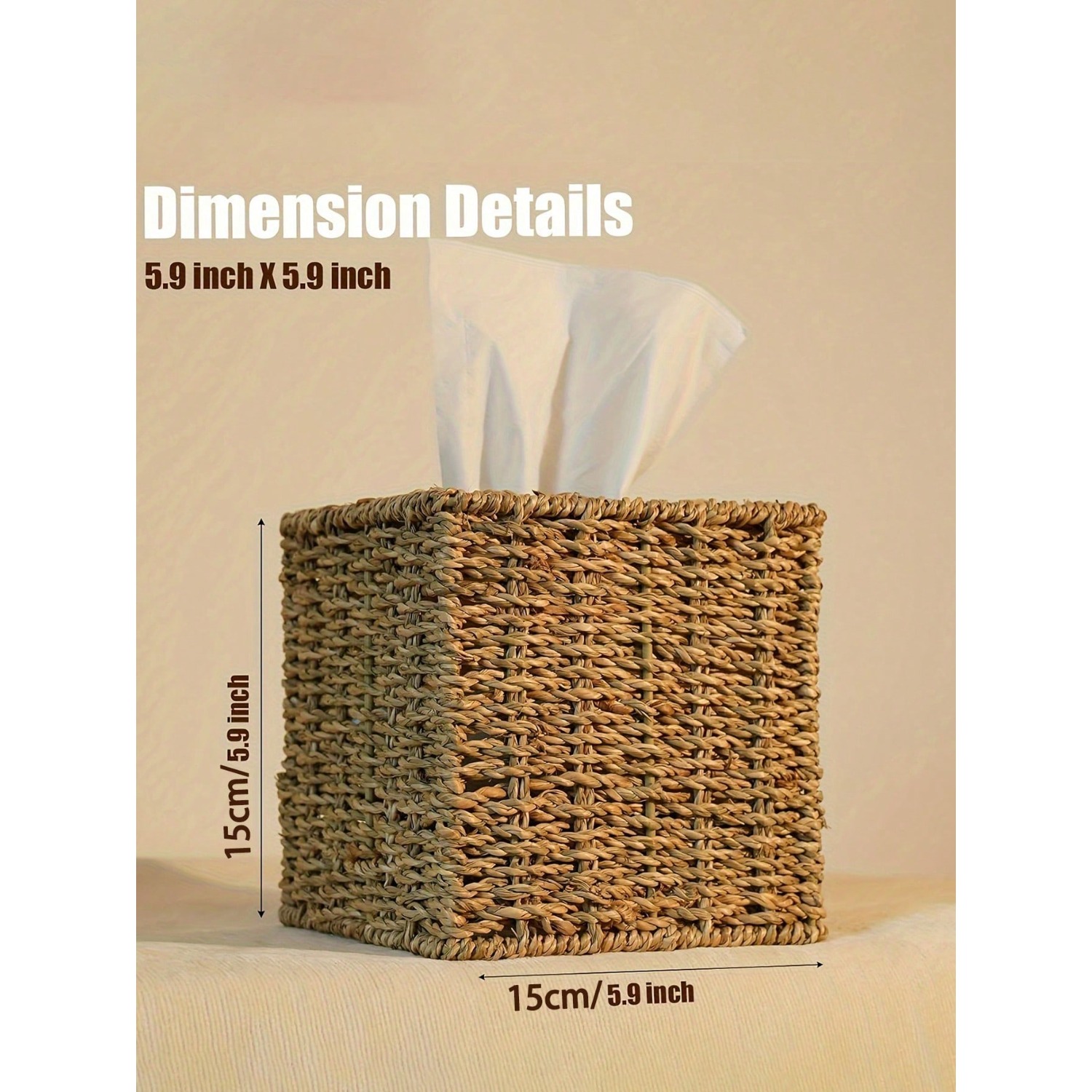 1pc Water Hyacinth Paper Tissu – Home Goods Bathroom Accessories recenzja i cena
